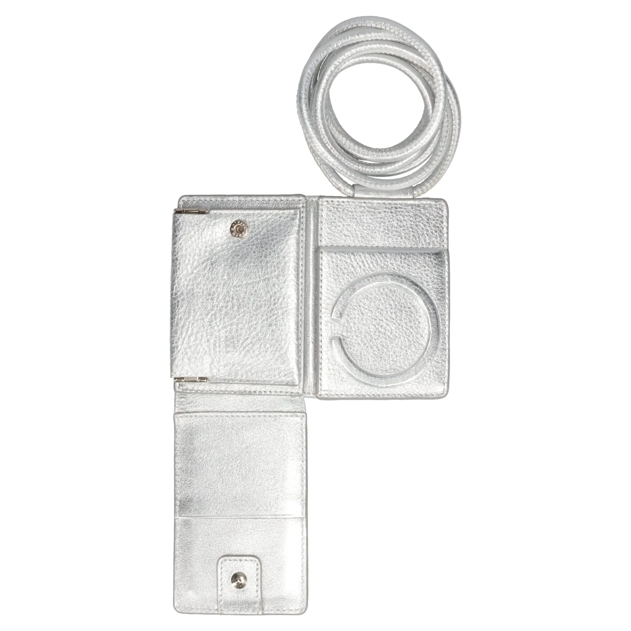 iPhone ACCESSORY-SHOULDER STRAP WALLET / SILVER