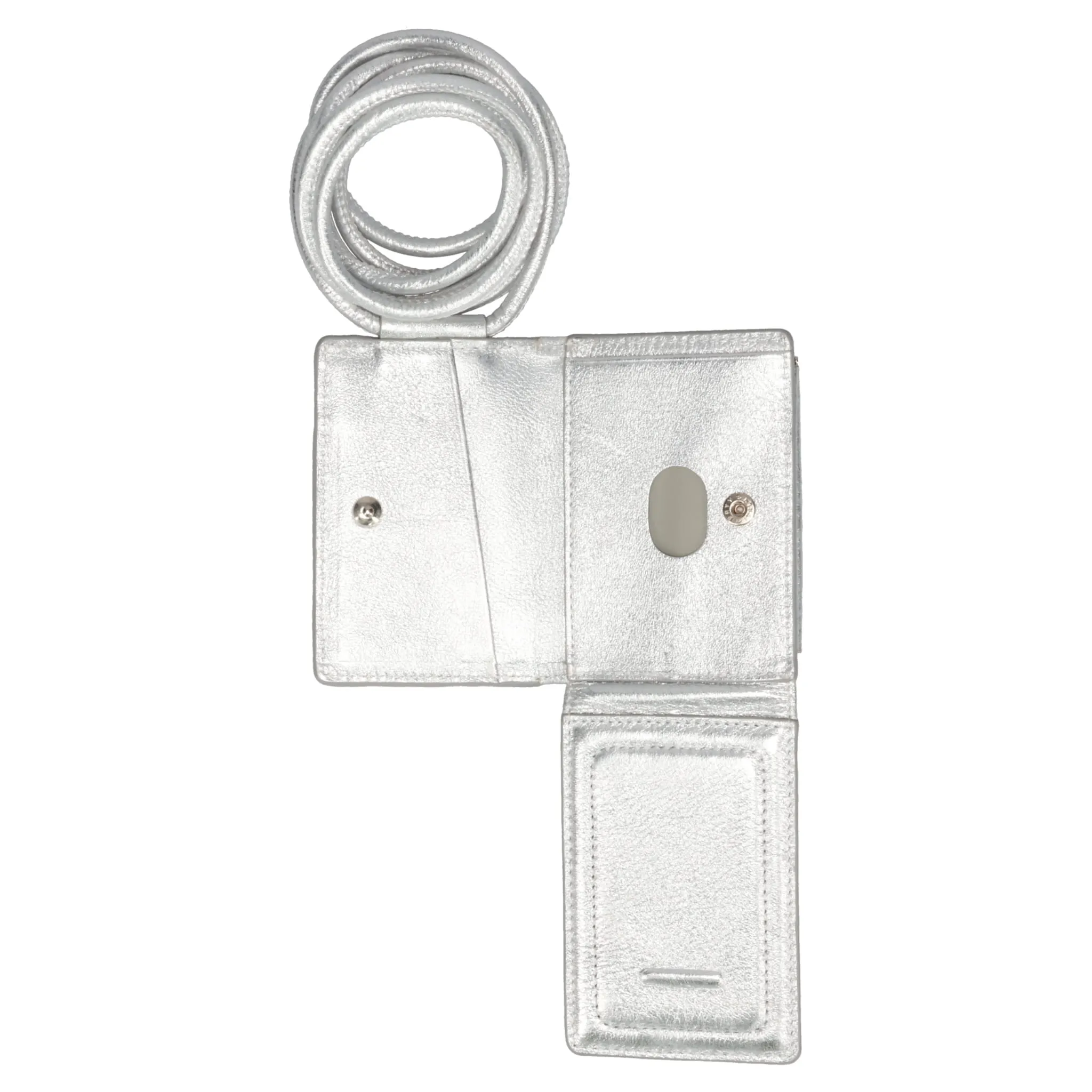 iPhone ACCESSORY-SHOULDER STRAP WALLET / SILVER