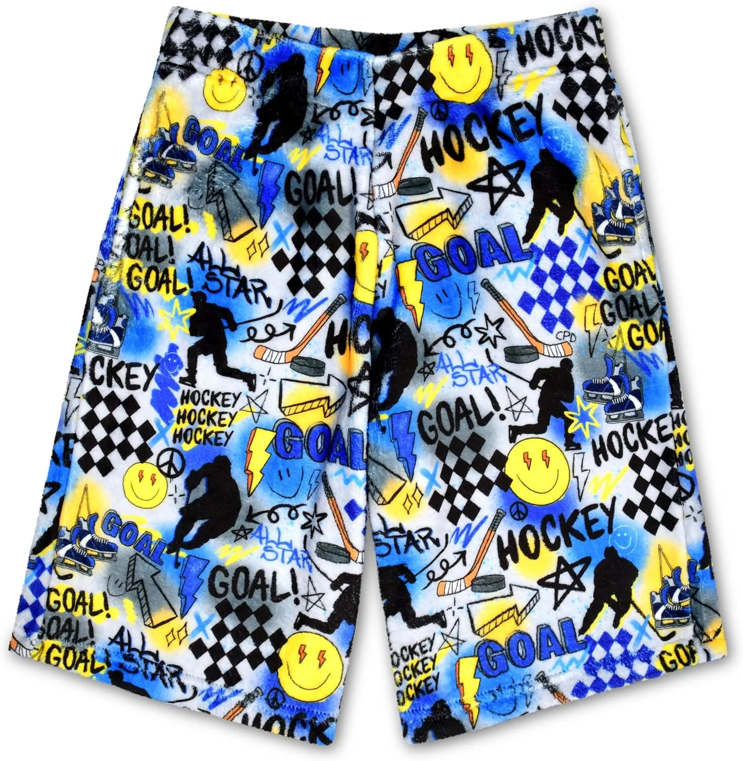 iscream   Corey Paige Designs Big Boys Bold Print Silky Soft Plush Shorts Collection