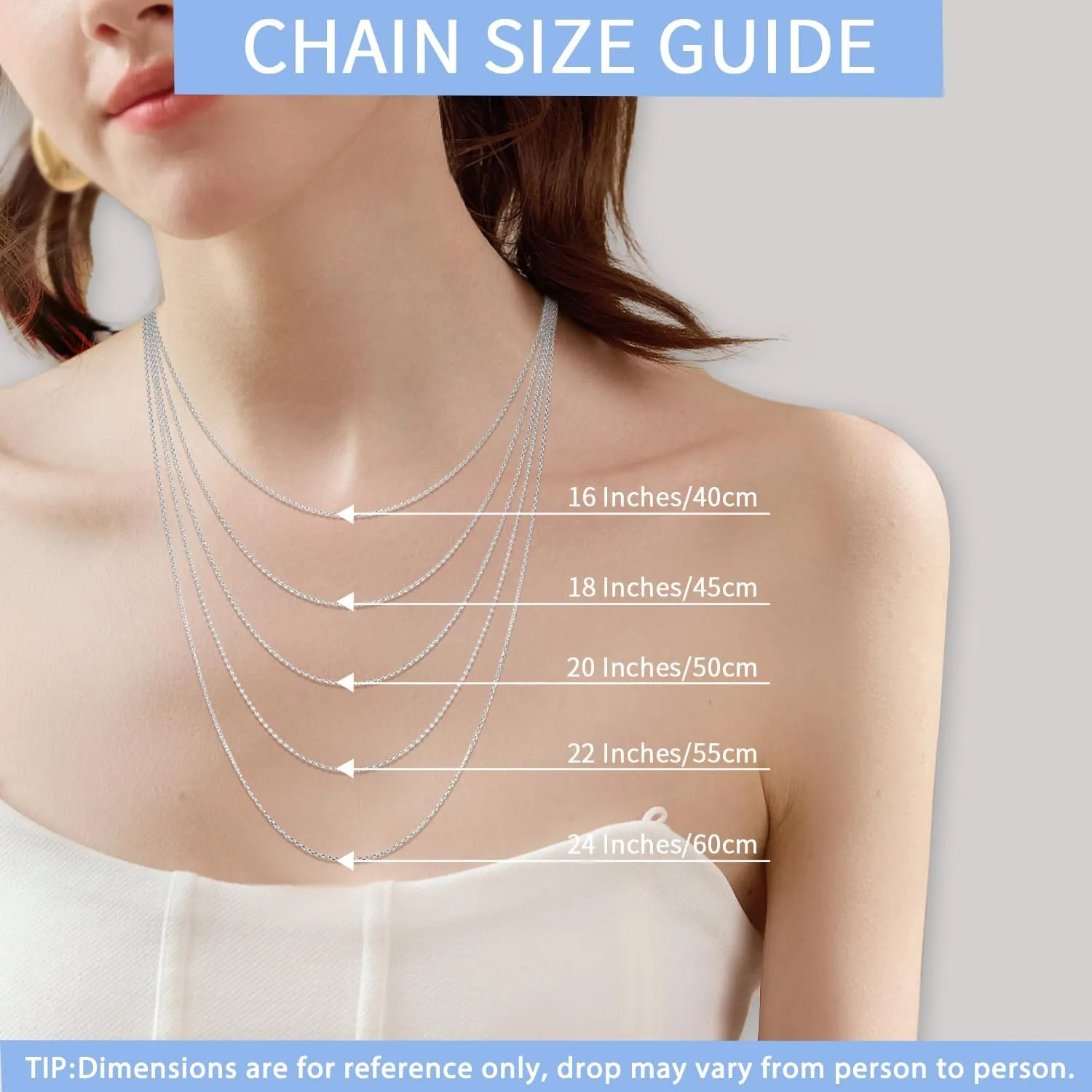Jewlpire 1MM Italian Ultra Luxury Solid 24K Gold Over 925 Sterling Silver Chain Necklace for Women, Hypoallergenic Cable Chain Sturdy & Shiny & Thin Women's Chain Necklaces 16/18/20/22/24 Inch