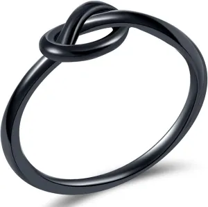 Jude Jewelers Size 3-13 Stainless Steel Simple Love Knot Celtic Promise Anniversary Statement Ring