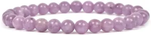 Justinstones Gem Semi Precious Gemstone 6mm Round Beads Stretch Bracelet 6.5 Inch Unisex