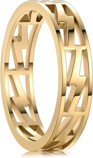 King Ring 5mm Lightning Rings  Laser Cut Ultra Comfort Rings for Men & Women  Designed in USA