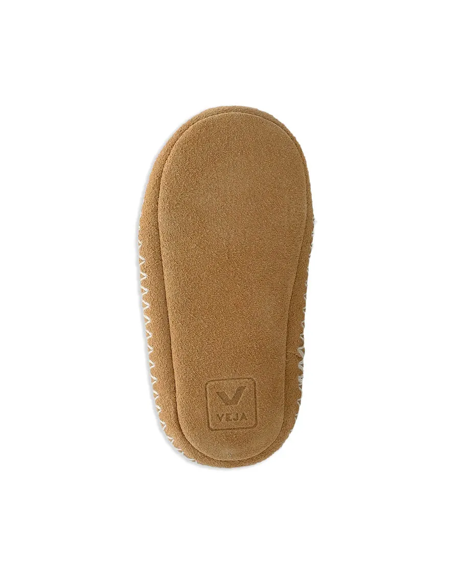 Light ZZ Suede Crib Shoes - Desert Pierre