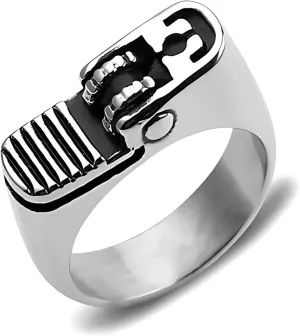 Lighter Ring  Cool Hip Hop Unique Stainless Steel Statement Jewelry for Men and Women  Edgy Punk, Gothic, and Urban, Emo, y2k Style, Stainless Steel, Durable Ring