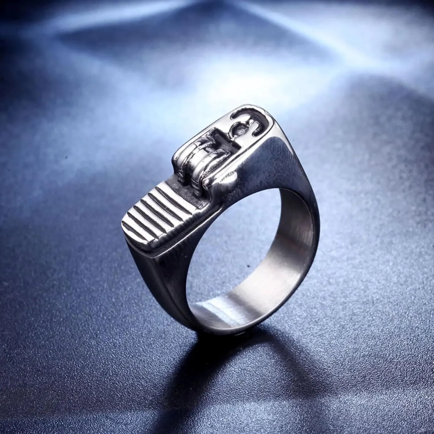 Lighter Ring  Cool Hip Hop Unique Stainless Steel Statement Jewelry for Men and Women  Edgy Punk, Gothic, and Urban, Emo, y2k Style, Stainless Steel, Durable Ring
