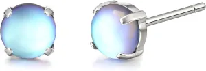Limerencia G23 Hypoallergenic Pure Titanium Earrings, Opal/Moonstone/Cat's Eye/Blue Turquoise Stud Earrings, F136 Implant Grade|Delicate Jewelry for Sensitive Ears