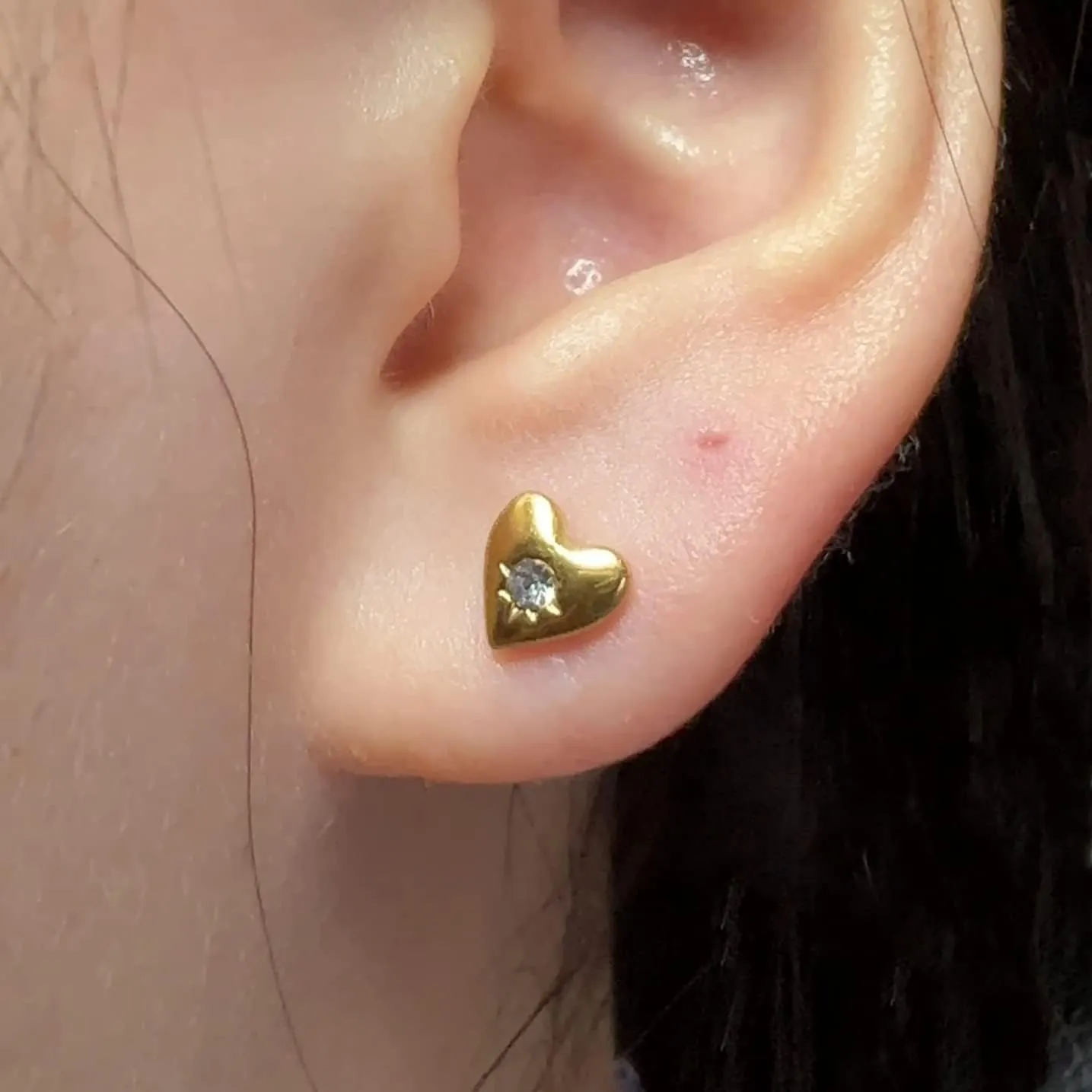 Limerencia G23 Pure Titanium Hypoallergenic Earrings, F136 Implant Grade Titanium Studs Suitable for Sensitive Ears Delicate Jewelry