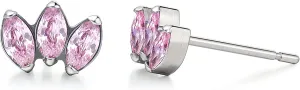 Limerencia Hypoallergenic G23 Pure Titanium Earrings | Crown Cubic Zirconia | F136 Implant Grade Piercing Studs| Suitable for Sensitive Ears Delicate Jewelry