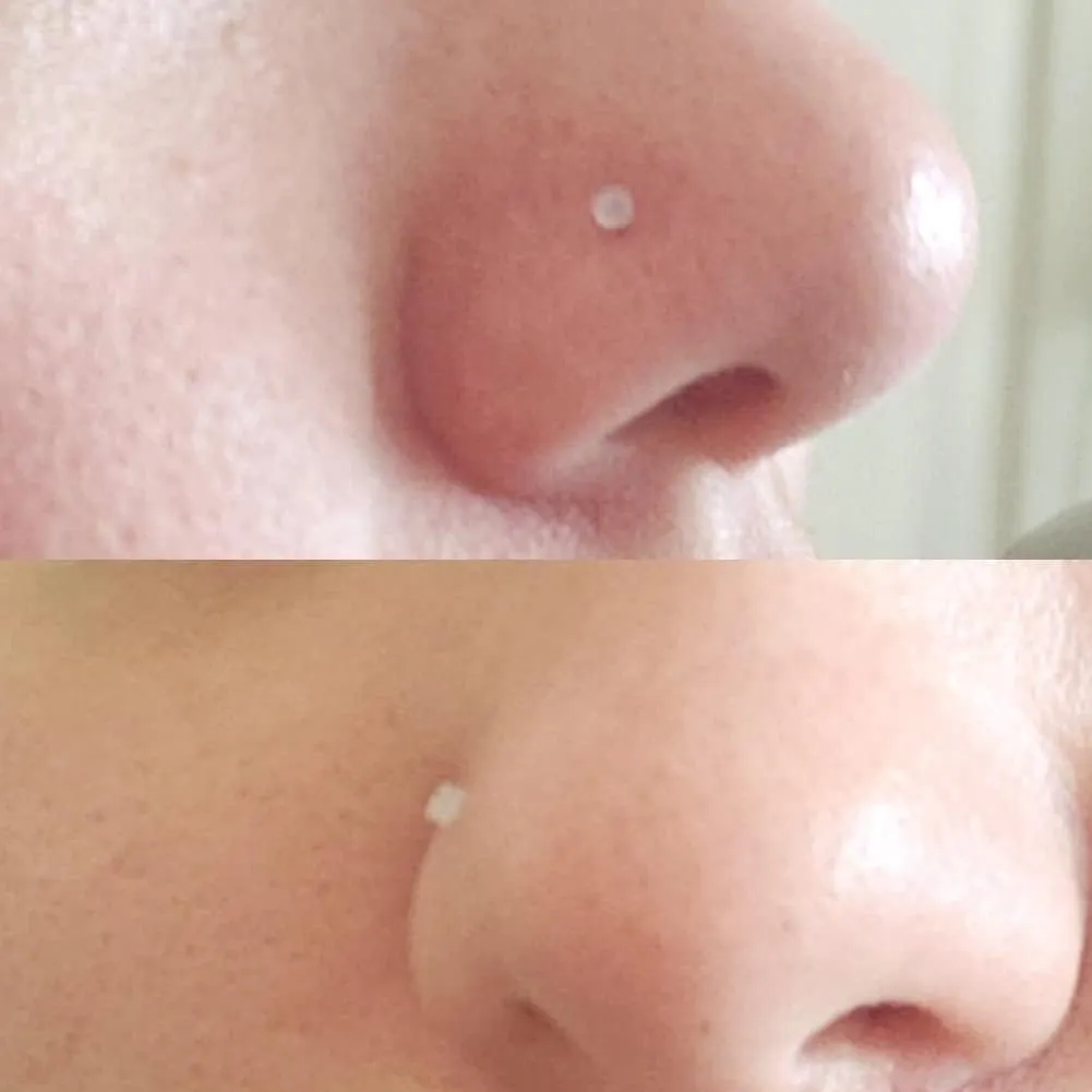 Longita Clear Nose Studs Clear Nose Rings for Work Clear Nose Piercing Plastics Nose Retainer for Surgery Nose Ring Spacers Nose Rings Retainer Septum Retainer Clear Lip Rings Plastic Earrings Studs