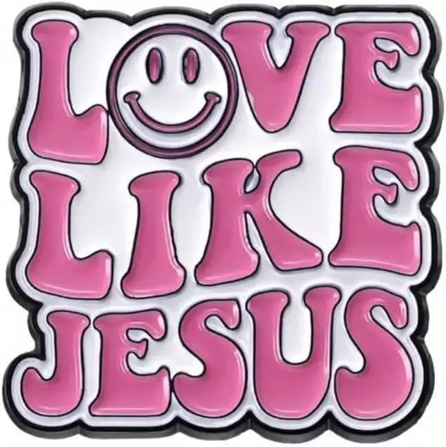 LOVE LIKE JESUS Religious Lapel Pin Perfect for Backpacks, Hats, and More - Show Your Faith with this Eye-Catching Brooch