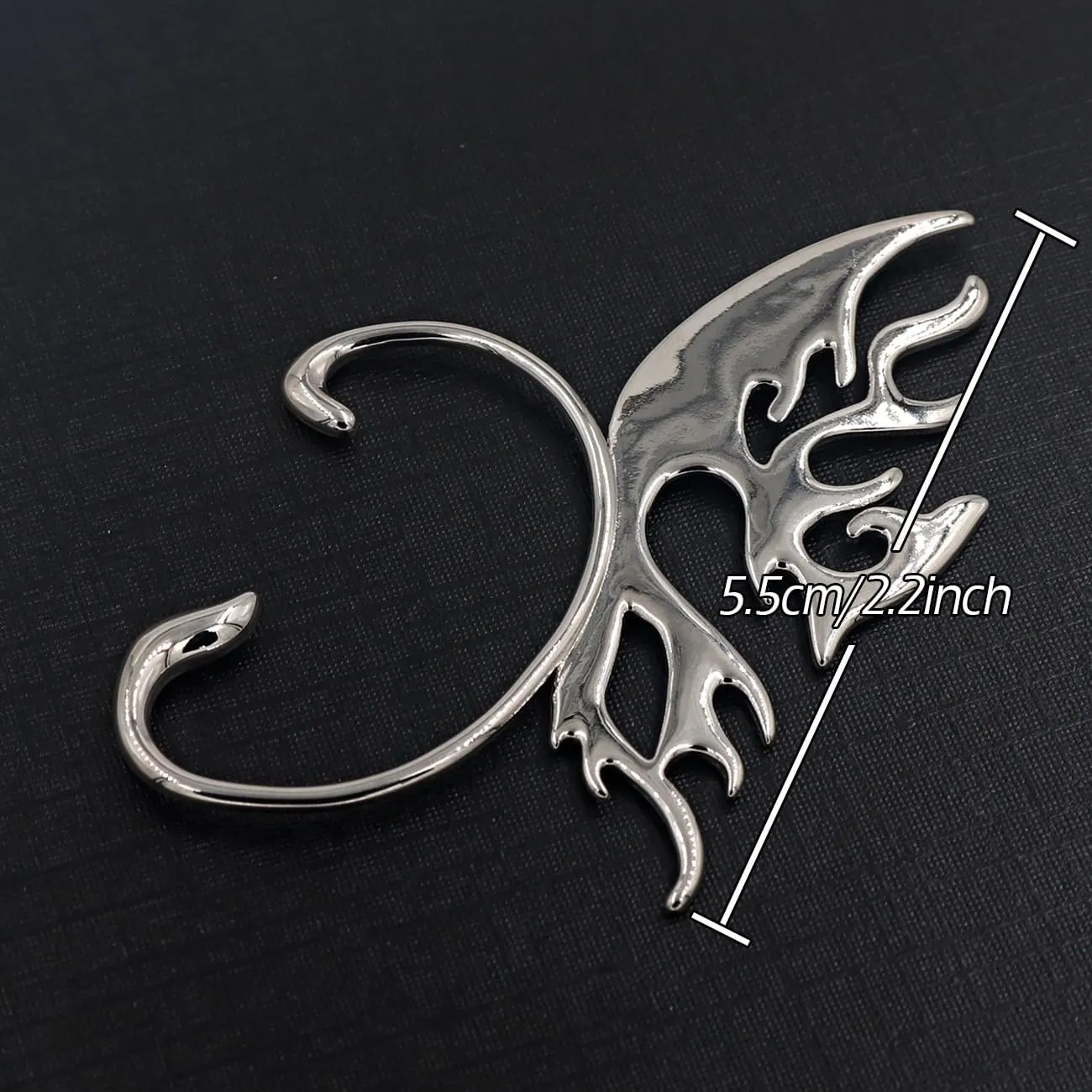 L'VOW Y2K Punk Non-Piercing Ear Cuff Cyborg Irregular Earring Clip On Cartilage Wrap Ear Jewelry Accessories