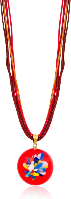 LYKIA Venetian Murano Glass Necklaces Earrings Bracelets | 100% Handmade & 100% Unique | Pendants | Earrings | Protection | Positive Energy | Balance | Jewelry | Comes with Beautiful Gift Box