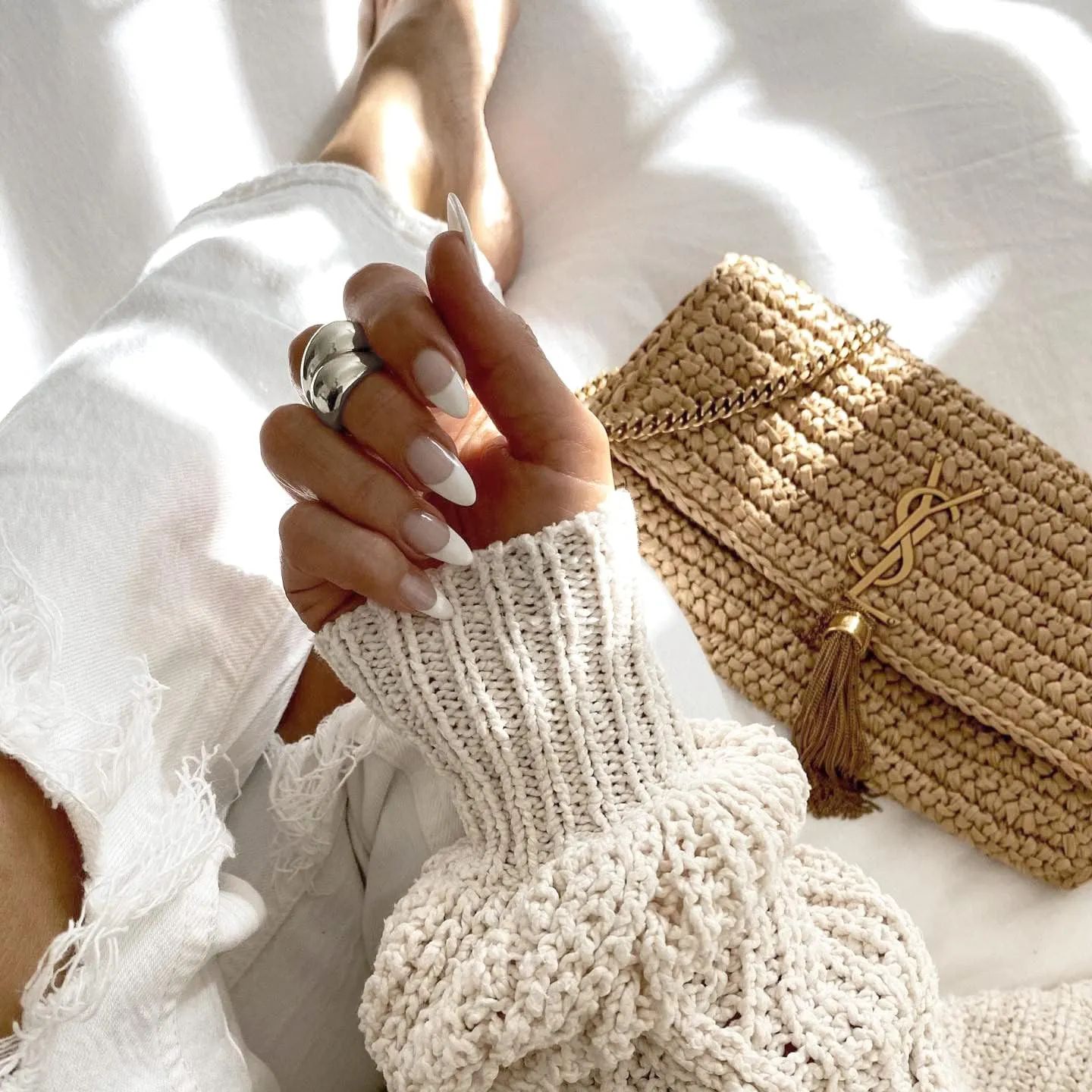 Me&Hz Chunky Rings for Women, 18K Gold Plated Simple Dome Statement Ring, Stackable Thick Band, Silver Gold Plated Minimalist Signet Ring, Size 5 to 10