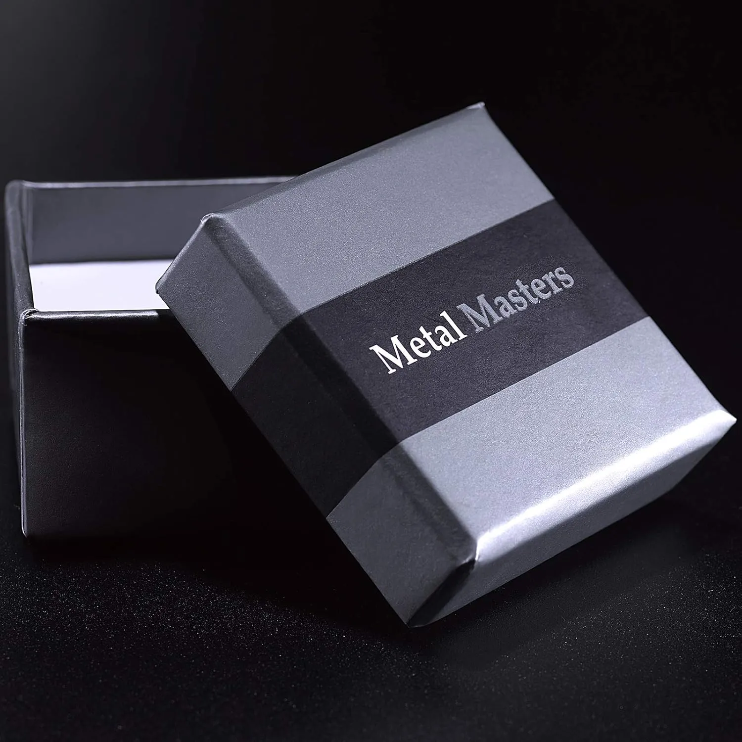 Men's Bold Titanium Pinky Ring Bands with Resin Inlay, Brushed Finish Comfort Fit 10mm Wide