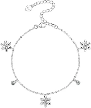 Moissanite Bracelet for Women, 925 Sterling Silver Adjustable Bracelets D-E Color Imitation-diamond Jewelry Birthday Mothers Day Gifts for Her