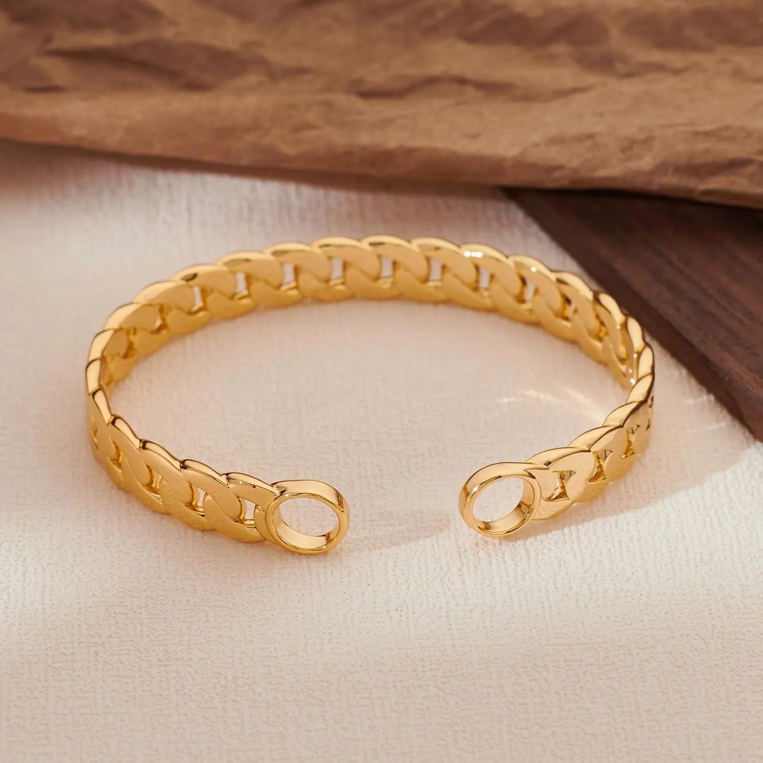 MUYAN Gold Vintage Statement Open Cuff Bracelets for Women Bangle Bracelet Boho Jewelry