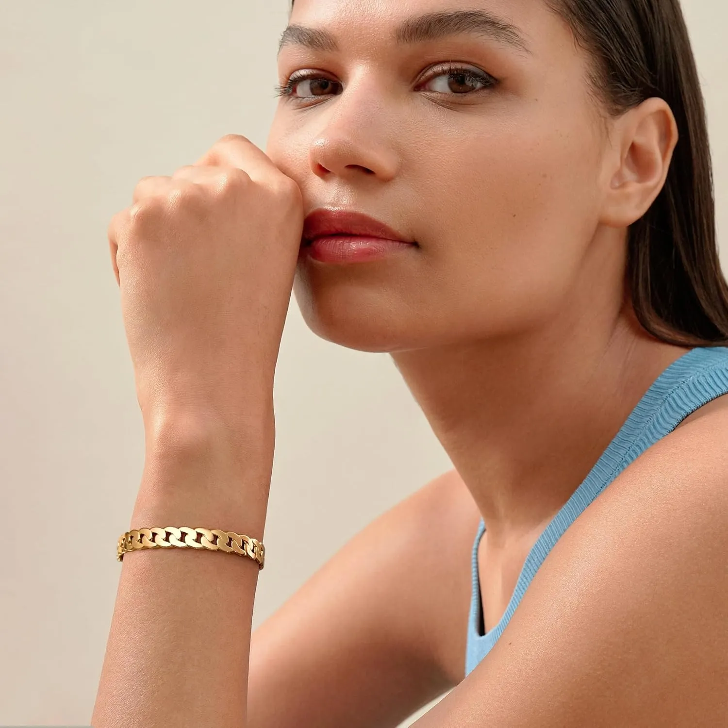 MUYAN Gold Vintage Statement Open Cuff Bracelets for Women Bangle Bracelet Boho Jewelry