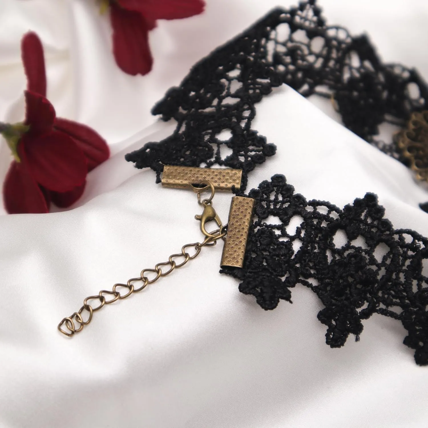 Nipple Clamps with Chain necklace Body Ring Non-Piercing Adjustable Body Chain Choker Faux Body Jewelry for Men Women