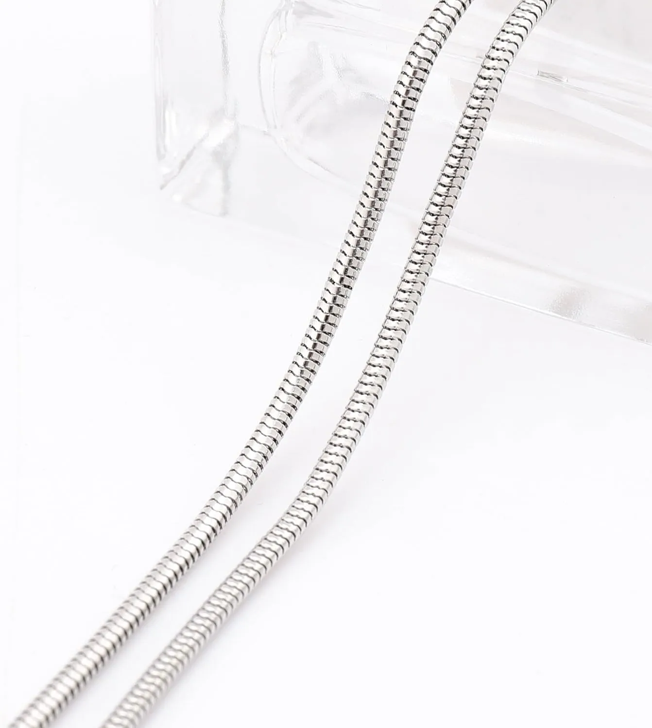 NVENF Long Sweater Chain Double Circle Pendant Necklace Bold Snake Chain Women Statement Necklace