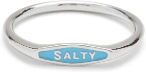 Pura Vida Silver Salty Enamel Stackable Ring - .925 Sterling Silver - Sizes 5-9