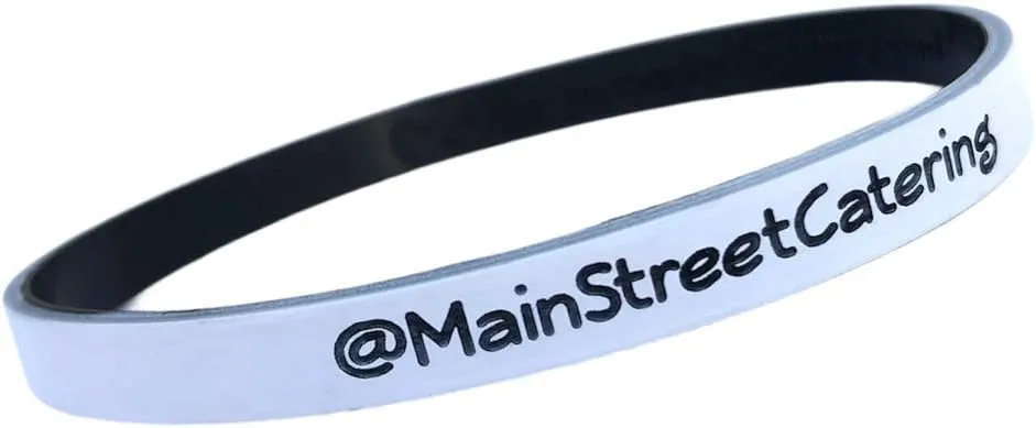 Reminderband Custom Rubber Bracelets - Thin Luxe Wristbands