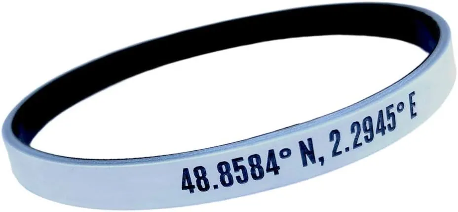 Reminderband Custom Rubber Bracelets - Thin Luxe Wristbands