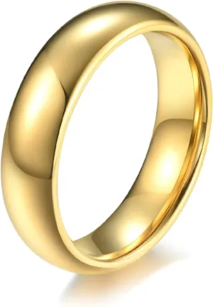 Ring for Men, 2/4/6/8MM Simple Customize Engrave Promise Rings, Multicolor Matching Rings Tungsten for Valentine's Day