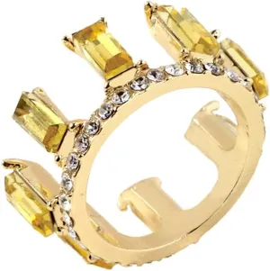 Rings for Women, Retro Simple Metal Irregular Vertical Bar Zircon Couple Ring