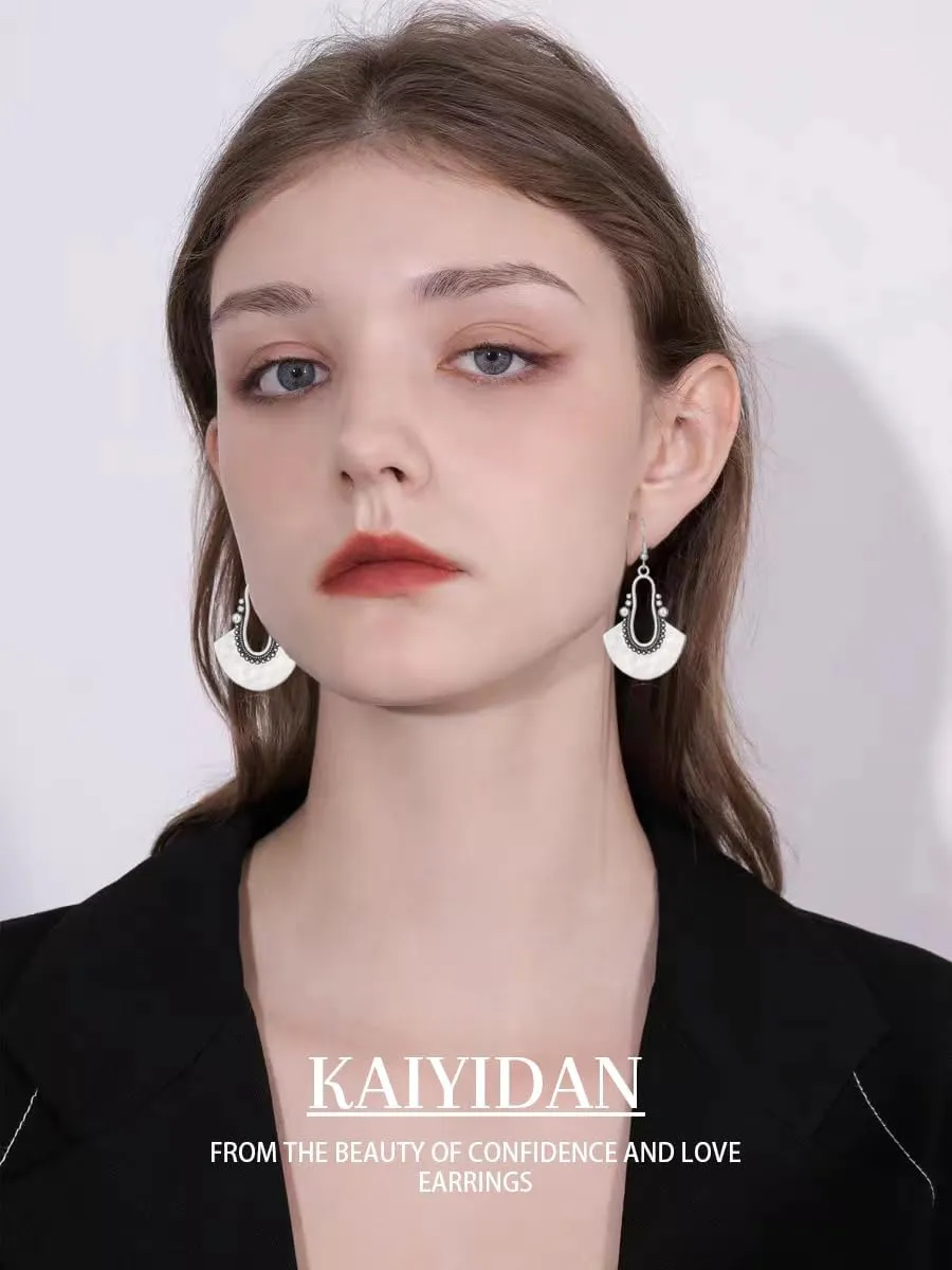 Silver/Gold Boho Dangle Statement Earrings for Women Trendy,Handmade Vintage Dainty Cute Long Drop Summer Earrings,fashion Accessories Jewelry Gifts.