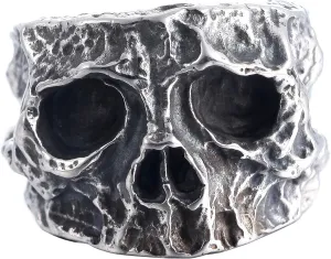 Skull Rings Stainless Steel Jewelry Edgy Chunky Death Ring for Men