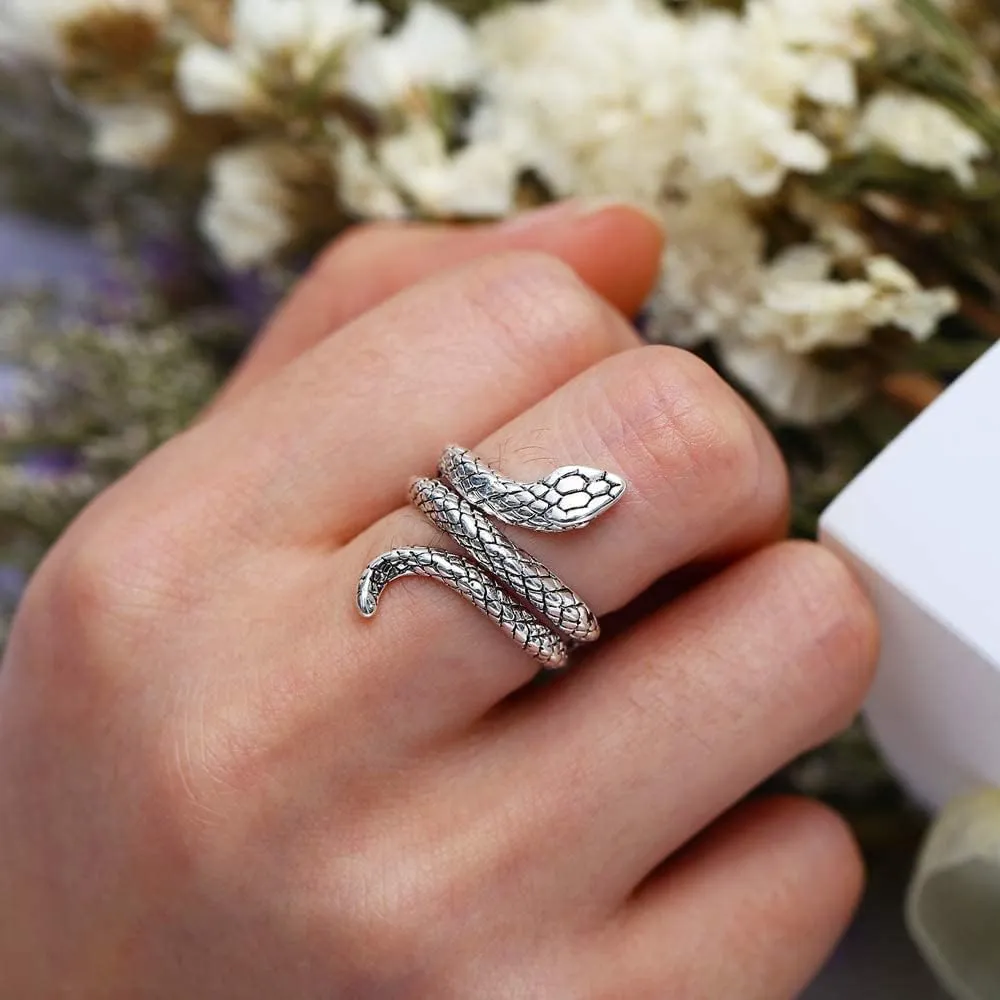 Snake Octopus Knuckle Rings Set, Simple Stacking Rings for Women Girls Men, Vintage Retro Crystal Bohemian Midi Rings, Joint Nail Cuff Statement Finger Rings