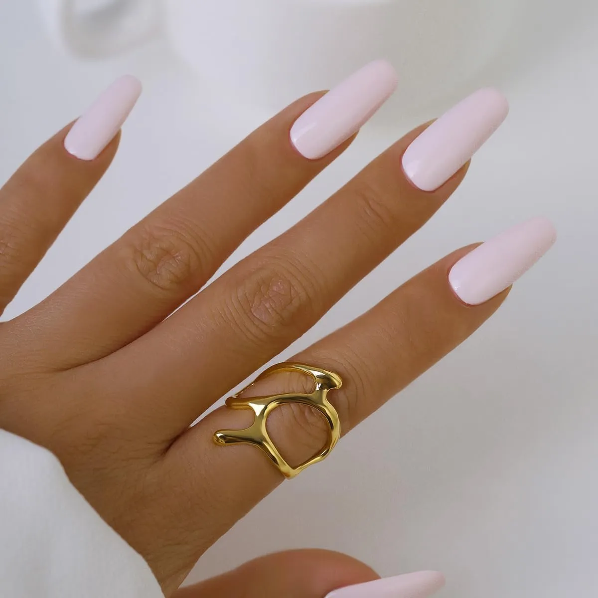 Sora Tuki Chunky Gold & Silver Rings for Women - Bold, Thick, Open Dome Statement Rings