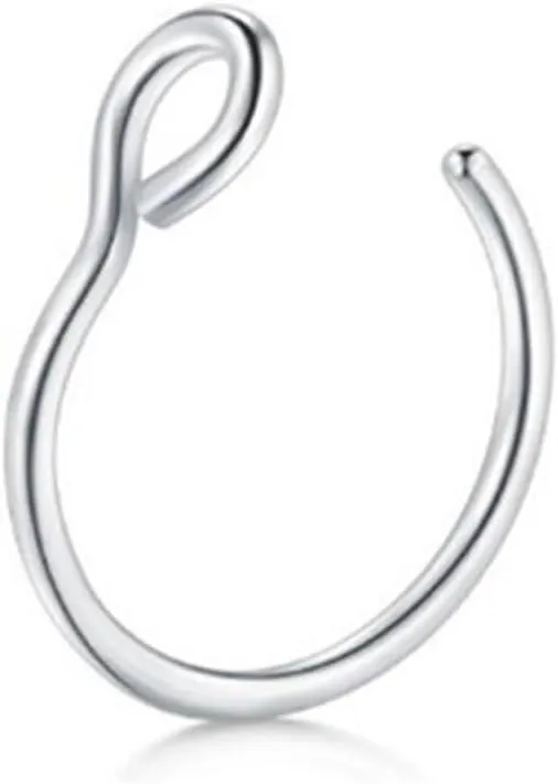 Stainless Steel U-shaped Open Nose Ring, Nose Clip, Lip Ring Puncture Accessory, Simple And Non Fading (1 Piece)
