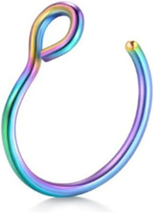 Stainless Steel U-shaped Open Nose Ring, Nose Clip, Lip Ring Puncture Accessory, Simple And Non Fading (1 Piece)