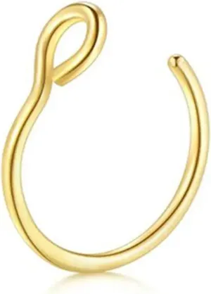 Stainless Steel U-shaped Open Nose Ring, Nose Clip, Lip Ring Puncture Accessory, Simple And Non Fading (1 Piece)