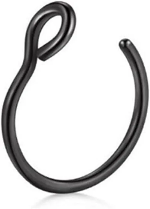 Stainless Steel U-shaped Open Nose Ring, Nose Clip, Lip Ring Puncture Accessory, Simple And Non Fading (1 Piece)