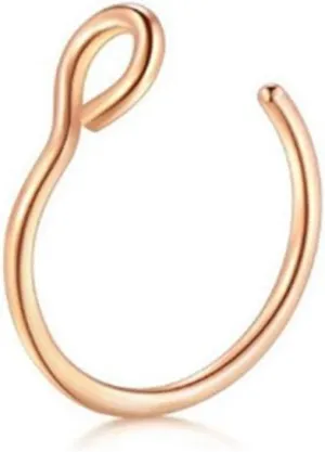 Stainless Steel U-shaped Open Nose Ring, Nose Clip, Lip Ring Puncture Accessory, Simple And Non Fading (1 Piece)