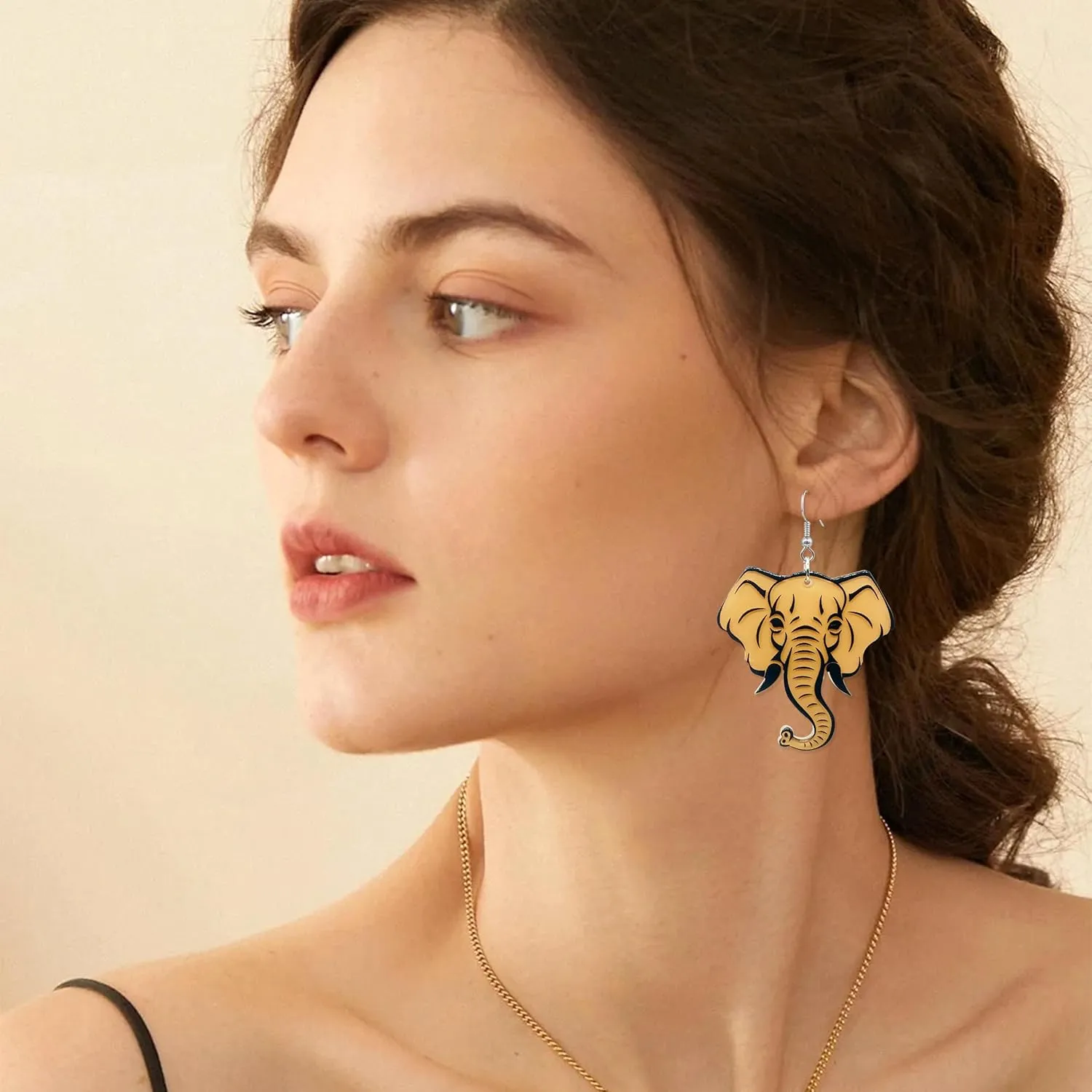 Statement Baseball Cap Earring Funny Animal Acrylic Drop Dangle Earrings For Women