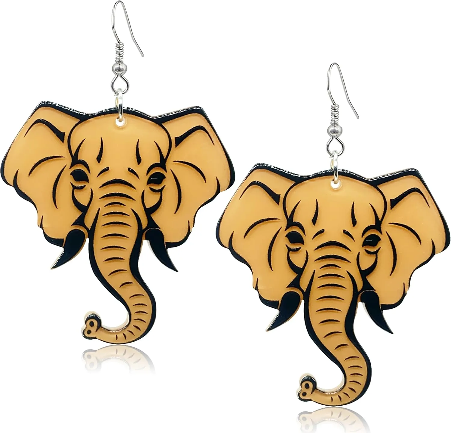 Statement Baseball Cap Earring Funny Animal Acrylic Drop Dangle Earrings For Women
