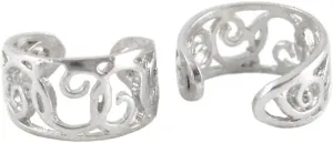 Sterling Silver Bold Spirals Open Ear Cuff Earring, One Piece