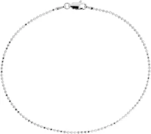Sterling Silver Faceted Pallini Bead Ball Chain Necklaces & Bracelets 1.5mm Nickel Free Italy, 7-30 inch