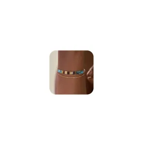 Tila Tile Beaded Bracelet for Women Boho Bracelets Jewelry Gifts Stackable Stretch Bracelets Gold Bracelet Stack Cute Jewelry Stocking Stuffers for Women