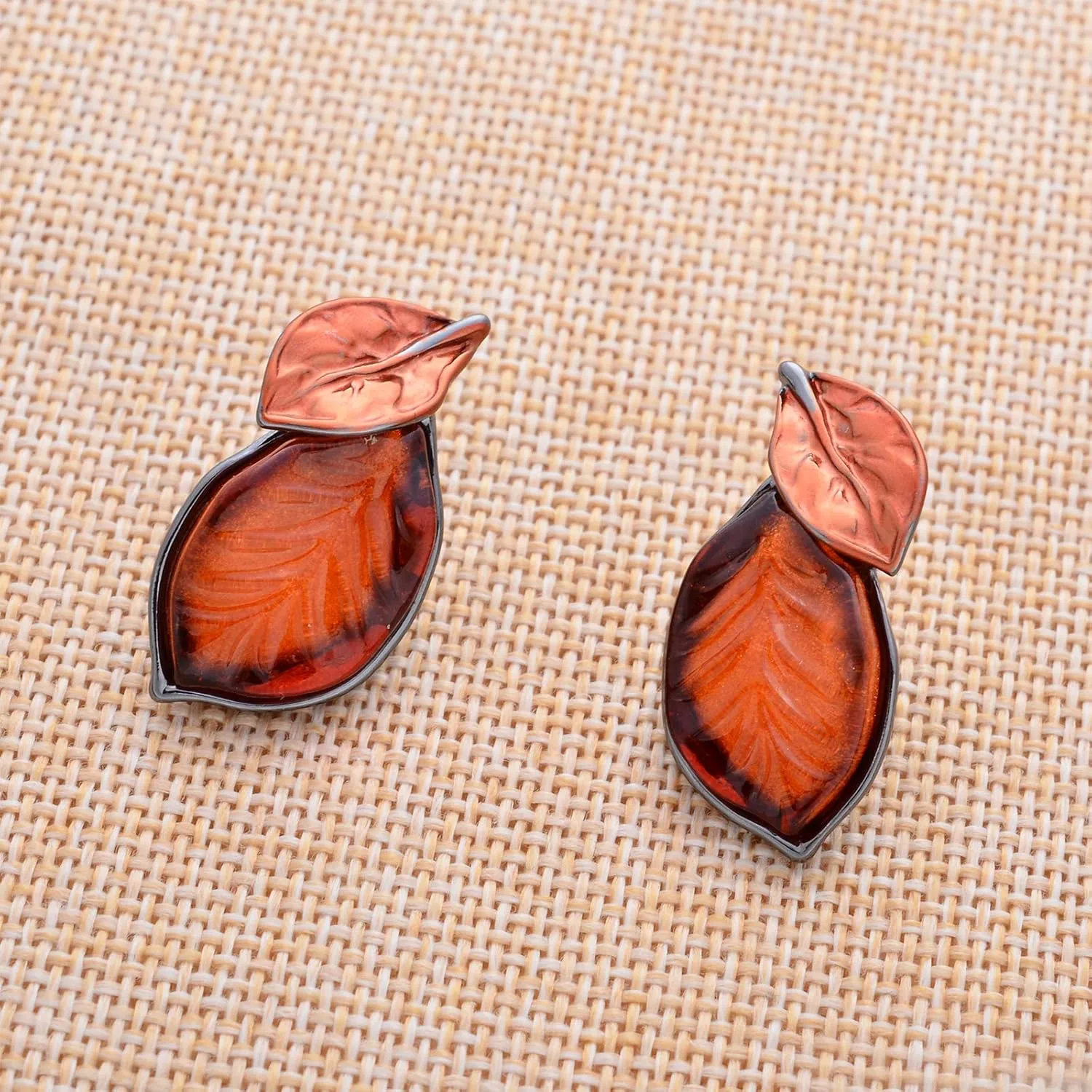 Vintage Statement Jewelry Set Leaf Floral Bohemian Boho Statement Necklace Earring Set Crystal Fashion Costume Jewelry