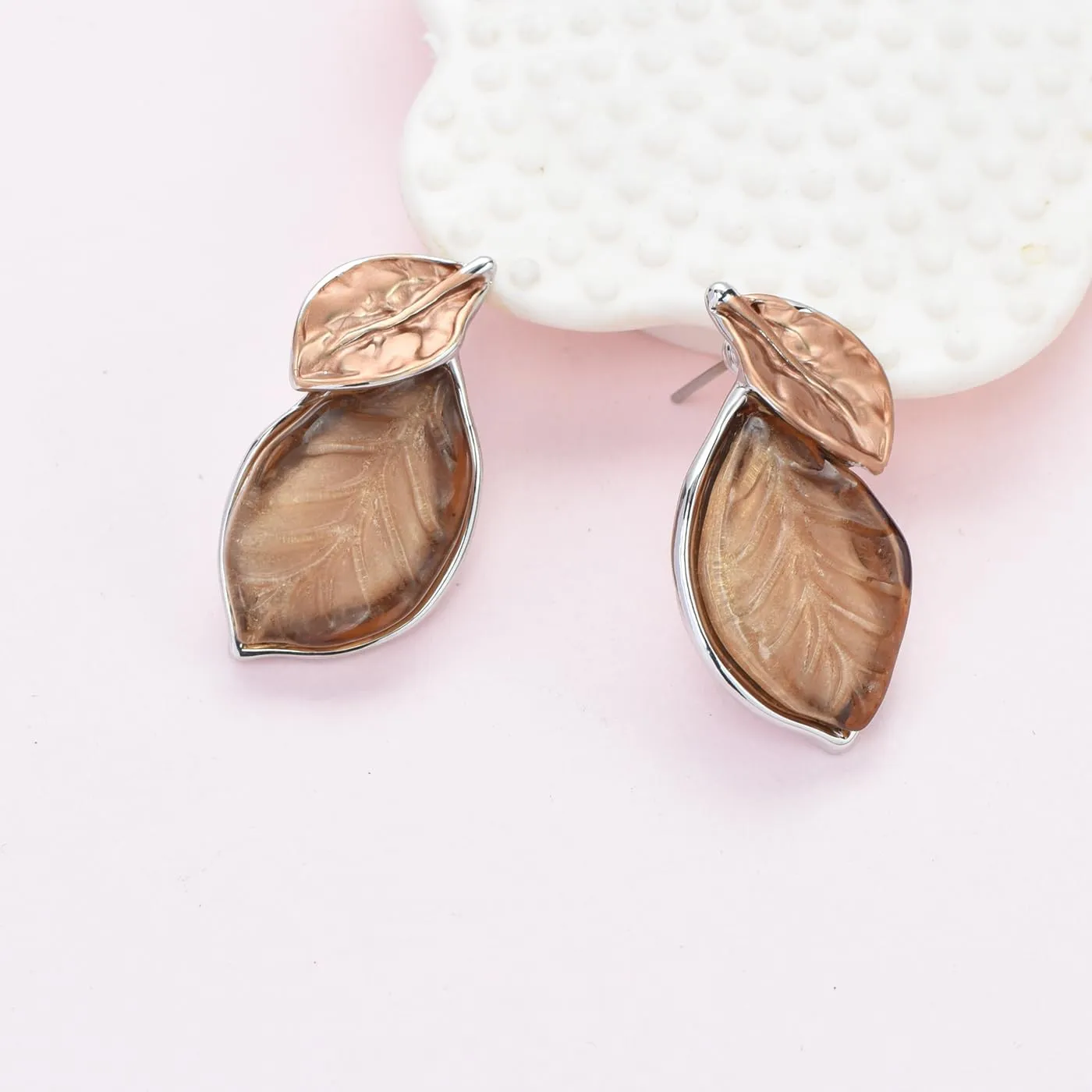 Vintage Statement Jewelry Set Leaf Floral Bohemian Boho Statement Necklace Earring Set Crystal Fashion Costume Jewelry