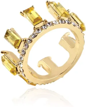 Womens Luxury Rings, Retro Simple Metal Irregular Vertical Bar Zircon Couple Ring